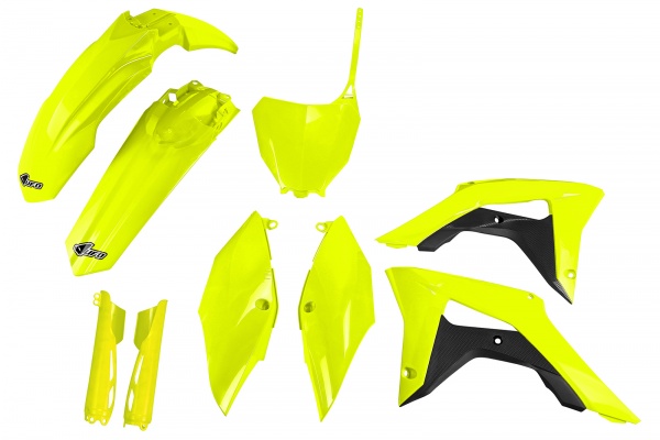 Full Plastic Kit neon yellow for Honda CRF 250 R (2018-21) - CRF 450 R (2017-20)
